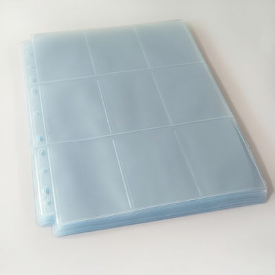 Pagine per carte collezionabili CPP a 9 tasche con fronte e retro trasparenti per giochi TCG