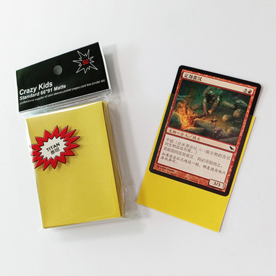 Manicotti Gialli Magic Gathering Per Carte Dorso In Polipropilene 66X91mm