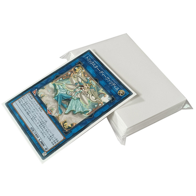 Il gioco da tavolo su ordinazione di dimensione standard YGO 62x89mm collega la struttura con un manicotto bianca delle maniche di plastica della carta