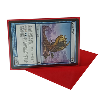 L'arancia struttura le maniche pro 66x91mm rosse di Matte Card Sleeves Playing Cards