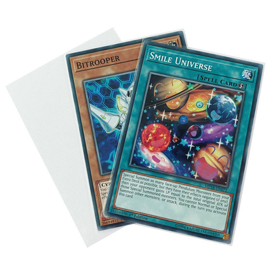 La carta all'ingrosso del polipropilene di Yugioh collega 61x88mm con un manicotto le maniche della figurina che impermeabilizzano