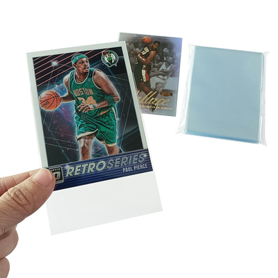 Gli sport cardano la carta interna collega maniche con un manicotto di plastica impermeabili su ordinazione della carta di 65x90mm le chiare