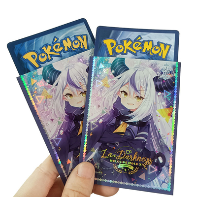 Hologrpahic ha stampato le maniche della carta per MTG, POKEMON, la WS ecc Art Print Trading Card Sleeve