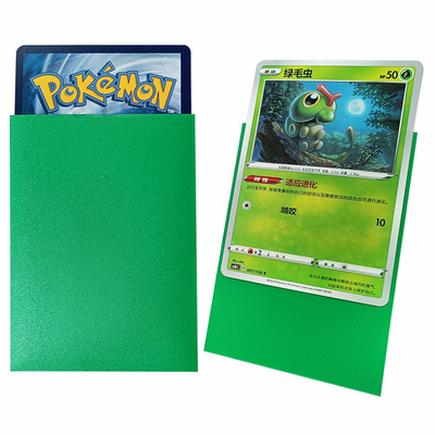 66x91mm MTG Maniche verdi Maniche protettive Matte Deck Per Pokémon Card