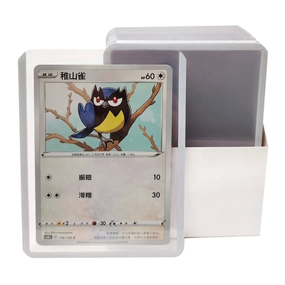Logo personalizzato PVC Top-loading Trading Card Holder 3X4 Sports Card Toploaders