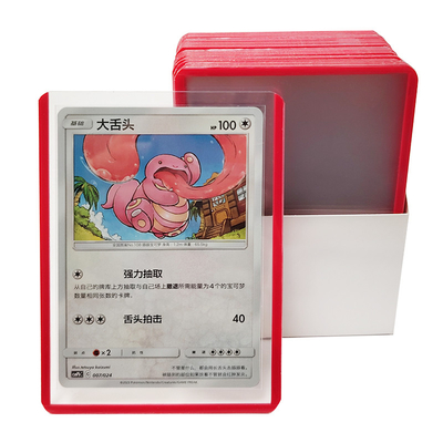 Portatore di carte per giochi sportivi in Pvc duro 35pt Toploaders trasparenti con pellicola di copertura