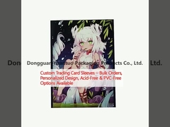 Maniche di carte di scambio personalizzate ️ Ordini in blocco, disegno personalizzato, opzioni libere da acidi e PVC disponibili