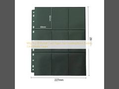 Pagine per carte da gioco con 18 tasche Mtg Tcg, caricamento dall'alto, nere, per raccoglitori di carte