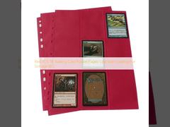 Pagine per carte collezionabili Red TCG 18, tasche laterali in Cpp per l'archiviazione ISO